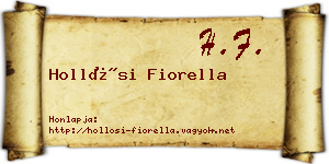 Hollósi Fiorella névjegykártya